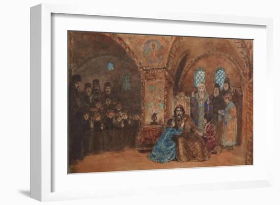 Stage Design for the Opera Boris Godunov by M. Musorgsky-Vasili Dmitrievich Polenov-Framed Giclee Print