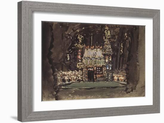 Stage Design for the Opera Hansel Und Gretel by E. Humperdinck, 1895-Mikhail Alexandrovich Vrubel-Framed Giclee Print