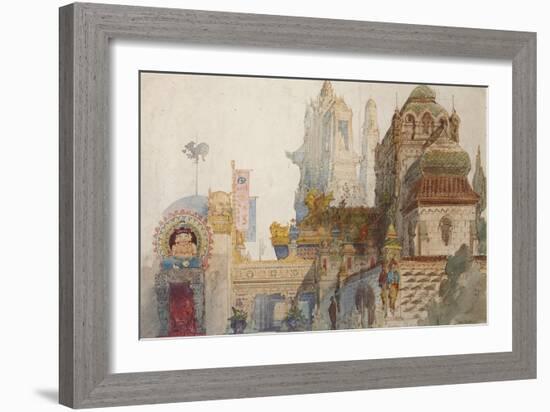 Stage Design for the Opera Ruslan and Lyudmila by M. Glinka-Viktor Alexandrovich Hartmann-Framed Giclee Print