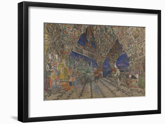 Stage Design for the Opera the Golden Cockerel by N. Rimsky-Korsakov-Konstantin Alexeyevich Korovin-Framed Giclee Print