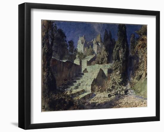 Stage Design for the Opera the Scarlet Rose by N. Krotkov, 1884-Vasili Dmitrievich Polenov-Framed Giclee Print