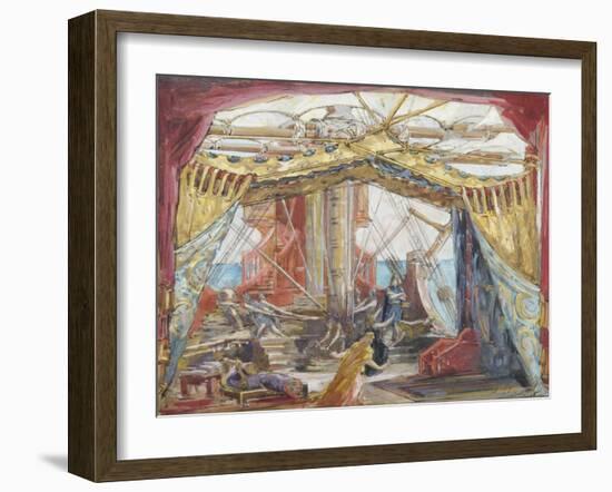 Stage Design for the Opera Tristan and Isolde by R. Wagner-Marià Fortuny-Framed Giclee Print