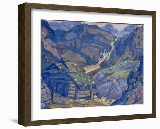 Stage Design for the Theatre Play Peer Gynt by H. Ibsen, 1912-Nicholas Roerich-Framed Giclee Print