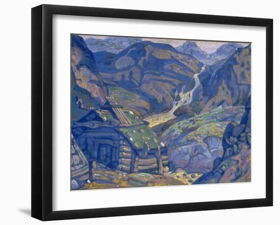 Stage Design for the Theatre Play Peer Gynt by H. Ibsen, 1912-Nicholas Roerich-Framed Giclee Print