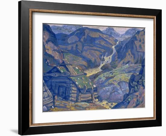 Stage Design for the Theatre Play Peer Gynt by H. Ibsen, 1912-Nicholas Roerich-Framed Giclee Print