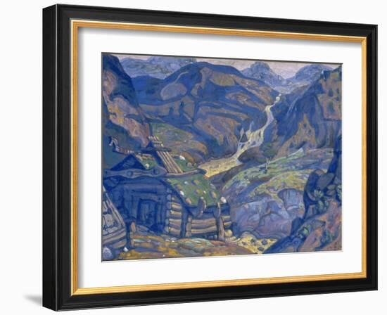 Stage Design for the Theatre Play Peer Gynt by H. Ibsen, 1912-Nicholas Roerich-Framed Giclee Print