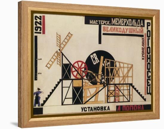 Stage Design for the Theatre Play the Magnificent Cuckold (Le Cocu Magnifiqu)-Lyubov Sergeyevna Popova-Framed Premier Image Canvas