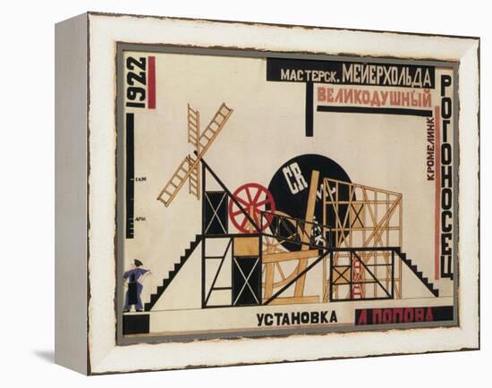 Stage Design for the Theatre Play the Magnificent Cuckold (Le Cocu Magnifiqu)-Lyubov Sergeyevna Popova-Framed Premier Image Canvas