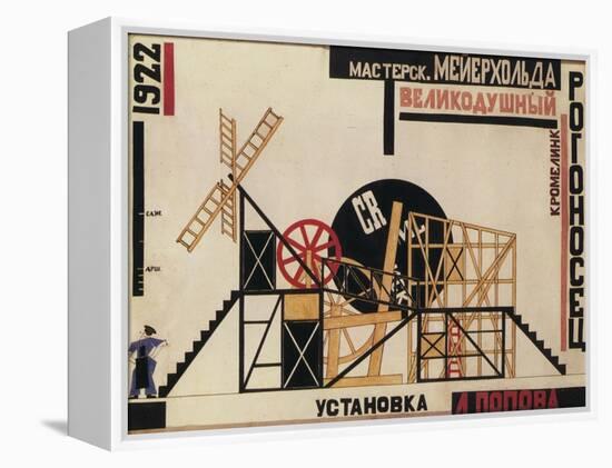 Stage Design for the Theatre Play the Magnificent Cuckold (Le Cocu Magnifiqu)-Lyubov Sergeyevna Popova-Framed Premier Image Canvas