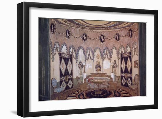 Stage Design for the Theatre Play Two Brothers by M. Lermontov, 1915-Alexander Yakovlevich Golovin-Framed Giclee Print