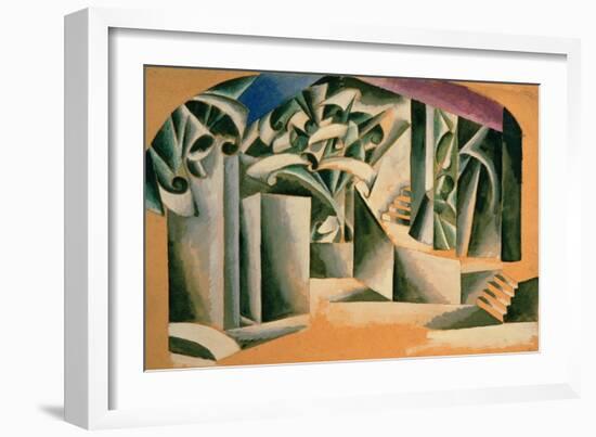 Stage Design For William Shakespeare's Play Romeo and Juliet, 1920-Liubov Sergeevna Popova-Framed Giclee Print