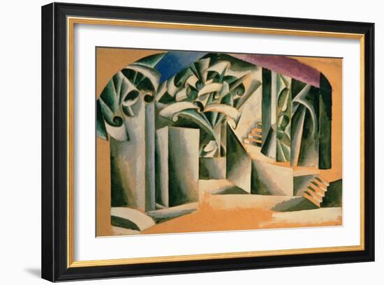 Stage Design For William Shakespeare's Play Romeo and Juliet, 1920-Liubov Sergeevna Popova-Framed Giclee Print