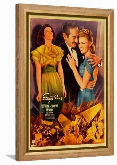 Stage Door, 1937-null-Framed Stretched Canvas