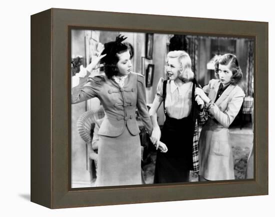 Stage Door, from Left, Ann Miller, Ginger Rogers, Lucille Ball, 1937-null-Framed Stretched Canvas