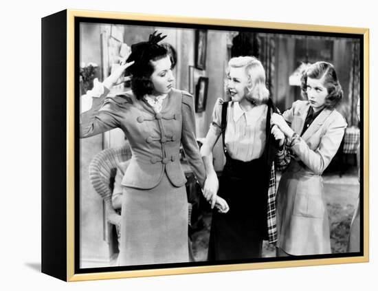 Stage Door, from Left, Ann Miller, Ginger Rogers, Lucille Ball, 1937-null-Framed Stretched Canvas