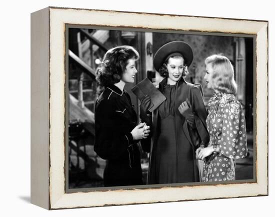 Stage Door, Katharine Hepburn, Lucille Ball, Ginger Rogers, 1937-null-Framed Stretched Canvas