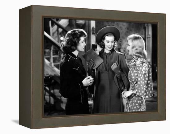 Stage Door, Katharine Hepburn, Lucille Ball, Ginger Rogers, 1937-null-Framed Stretched Canvas