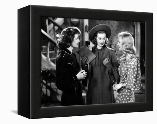 Stage Door, Katharine Hepburn, Lucille Ball, Ginger Rogers, 1937-null-Framed Stretched Canvas