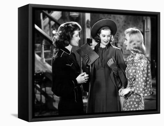 Stage Door, Katharine Hepburn, Lucille Ball, Ginger Rogers, 1937-null-Framed Stretched Canvas