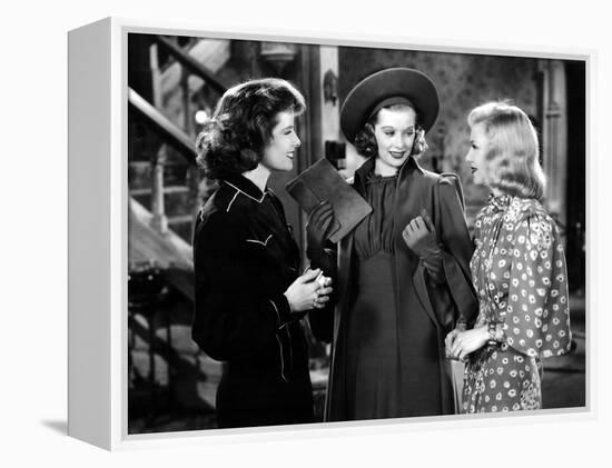 Stage Door, Katharine Hepburn, Lucille Ball, Ginger Rogers, 1937-null-Framed Stretched Canvas