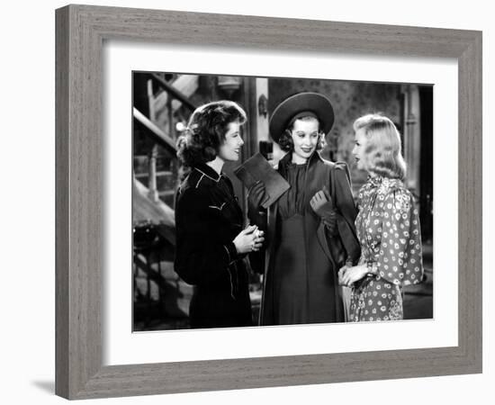 Stage Door, Katharine Hepburn, Lucille Ball, Ginger Rogers, 1937-null-Framed Photo