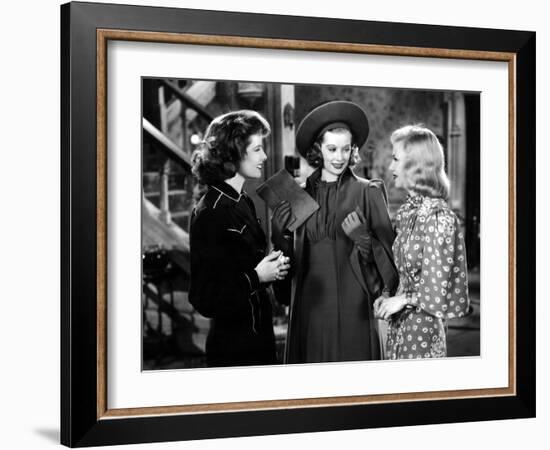 Stage Door, Katharine Hepburn, Lucille Ball, Ginger Rogers, 1937-null-Framed Photo