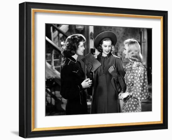 Stage Door, Katharine Hepburn, Lucille Ball, Ginger Rogers, 1937-null-Framed Photo