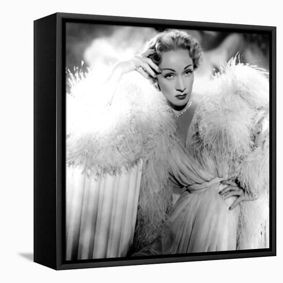 Stage Fright, Marlene Dietrich (Wearing a Christian Dior Design), 1950-null-Framed Stretched Canvas