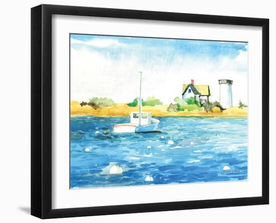 Stage Harbor Traps-Gregory Gorham-Framed Art Print