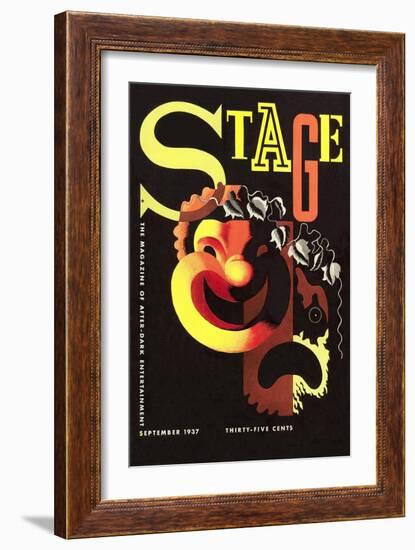 Stage Magazine Cover-null-Framed Art Print