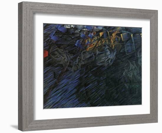 Stage of Mind: Those Who Go-Umberto Boccioni-Framed Giclee Print