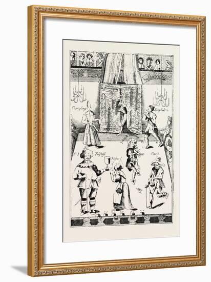 Stage of the Red Bull Theatre During the Commonwealth, London, UK, 1893-null-Framed Giclee Print