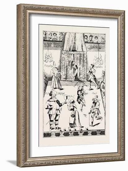 Stage of the Red Bull Theatre During the Commonwealth, London, UK, 1893-null-Framed Giclee Print