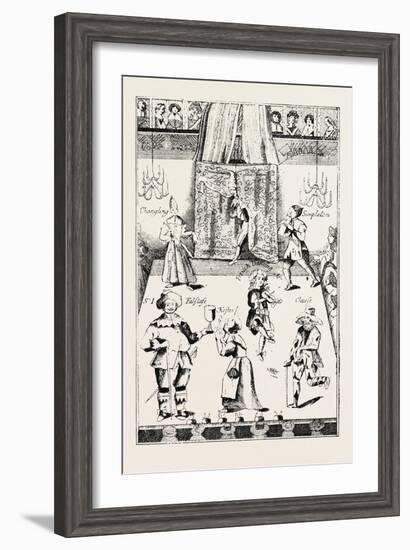 Stage of the Red Bull Theatre During the Commonwealth, London, UK, 1893-null-Framed Giclee Print