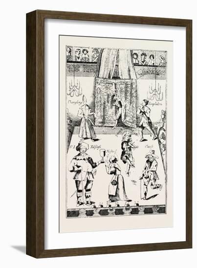 Stage of the Red Bull Theatre During the Commonwealth, London, UK, 1893-null-Framed Giclee Print