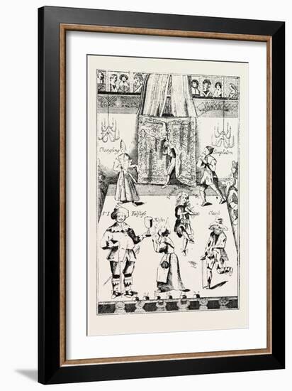 Stage of the Red Bull Theatre During the Commonwealth, London, UK, 1893-null-Framed Giclee Print