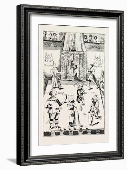 Stage of the Red Bull Theatre During the Commonwealth, London, UK, 1893-null-Framed Giclee Print