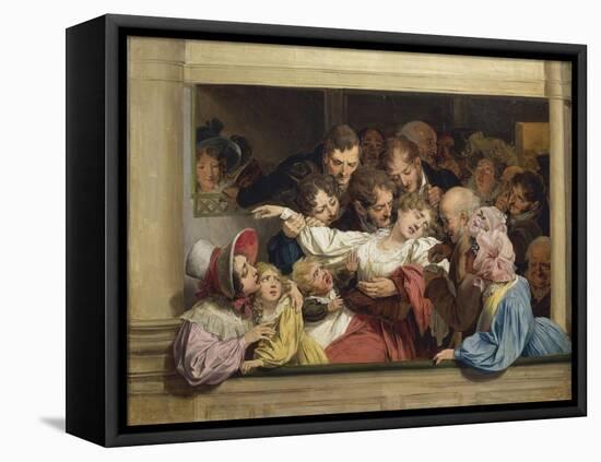 Stage on a Day of Free Entertainment: the Effect of Melodrama-Louis Leopold Boilly-Framed Premier Image Canvas