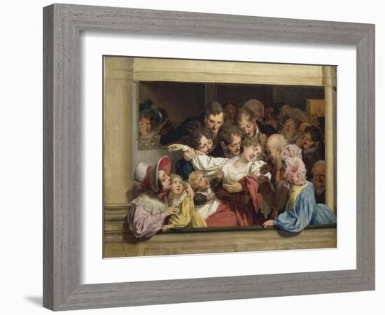 Stage on a Day of Free Entertainment: the Effect of Melodrama-Louis Leopold Boilly-Framed Giclee Print