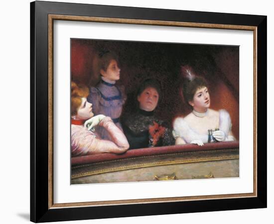 Stage or Au Theatre, 1885-1895-Federico Zandomeneghi-Framed Giclee Print