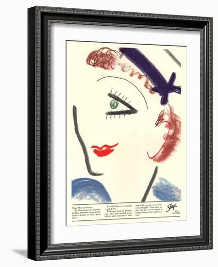 Stage, Picasso, USA, 1930-null-Framed Giclee Print