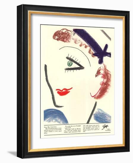 Stage, Picasso, USA, 1930-null-Framed Giclee Print