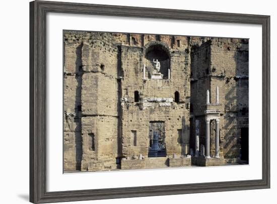 Stage Wall of the Roman Theatre, Orange-null-Framed Photographic Print