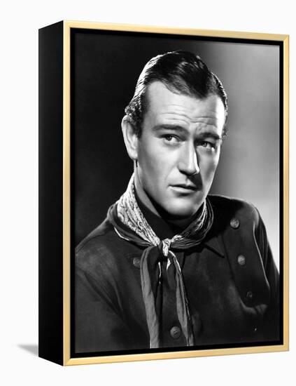 STAGECOACH, 1939 directed by JOHN FORD John Wayne (b/w photo)-null-Framed Stretched Canvas