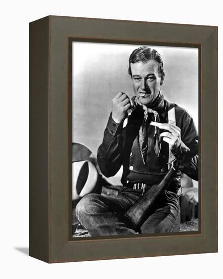 STAGECOACH, 1939 directed by JOHN FORD John Wayne (b/w photo)-null-Framed Stretched Canvas