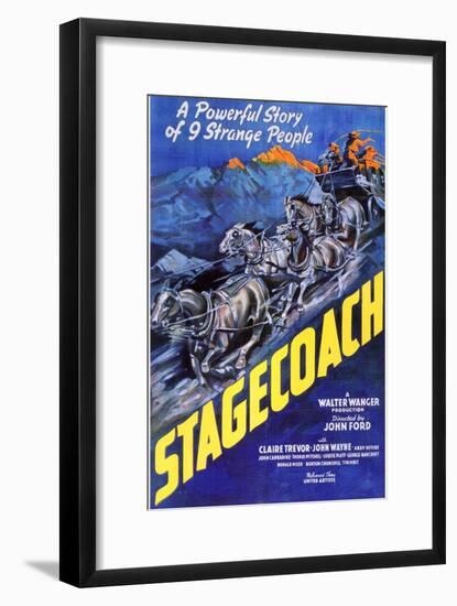 Stagecoach, 1939-null-Framed Art Print