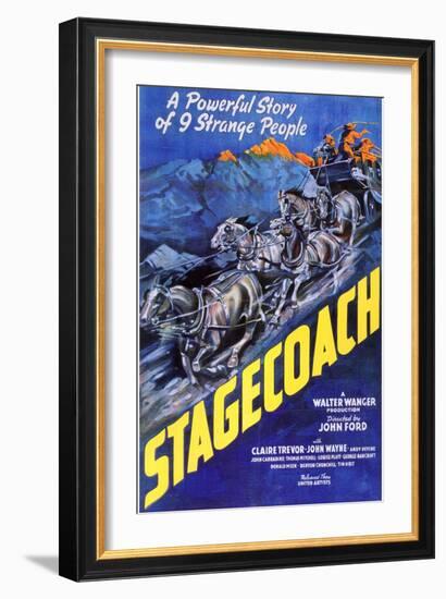 Stagecoach, 1939-null-Framed Art Print