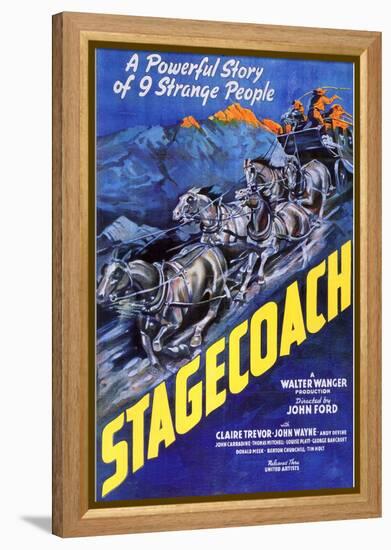 Stagecoach, 1939-null-Framed Stretched Canvas