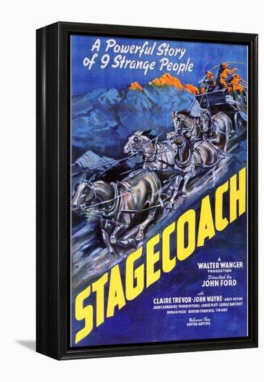 Stagecoach, 1939-null-Framed Stretched Canvas