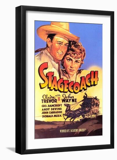 Stagecoach, 1939-null-Framed Art Print